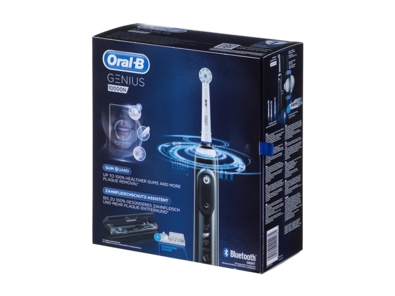 Oral-B Electric Toothbrush Genius 10000N Rechargeable, For adults, Number of brush heads included 2, Black