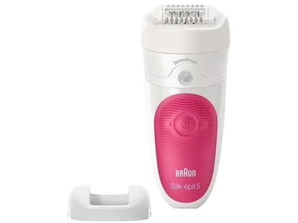 Braun Silk-épil 5 5/500 SensoSmart 28 pinsetter Rosa, Hvit