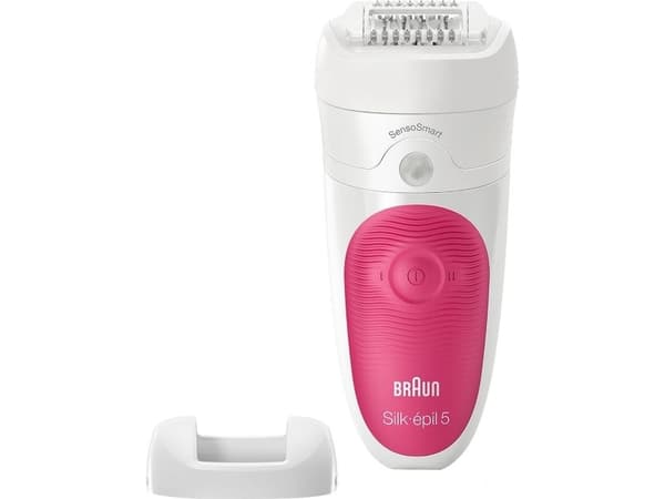 Braun Silk-épil 5 5/500 SensoSmart 28 pinsetter Rosa, Hvit