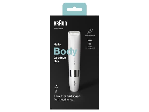 Braun BS1000, valkoinen, sylinteri, paristo, AA, alkaliparisto, 114 g