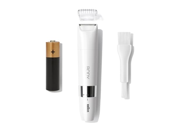 Braun BS1000, valkoinen, sylinteri, paristo, AA, alkaliparisto, 114 g
