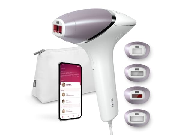 Philips Lumea Prestige Lumea IPL 8000 Series BRI947/00 IPL-ihokarvanpoistolaite, jossa SenseIQ-tekniikka, Kulta, Valkoinen, IPL-valoimpulssi, 8,5 min