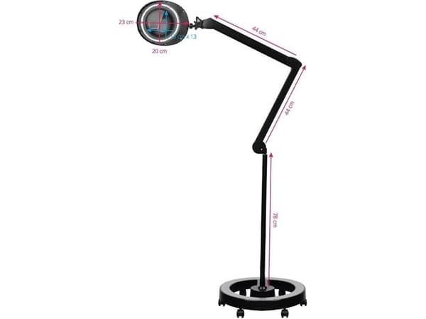 Activeshop LAMPA LUPA ELEGANTE 6025 60 LED SMD 5D BLACK ZE STATYWEM