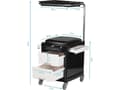 Miniatyrbild 2 av 5: Activeshop POMOCNIK - TABORET DO PEDICURE 16 PLUS CZARNY/BIAŁY