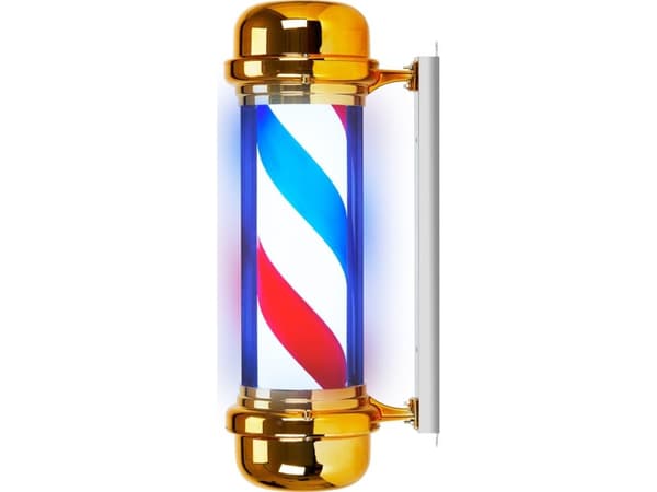 Activeshop Plafon podświetlany pole barber shop BB-02 złoty duży