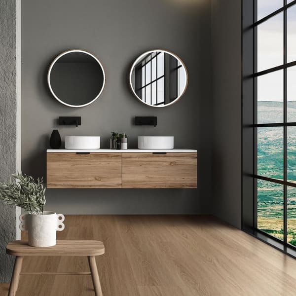 7,5 m² Click vinyylilattia tammi 4,2 mm kulutuskerros lattia PVC ruskea laminaatti