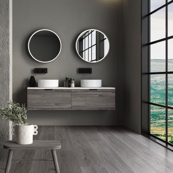 4,5 m² Klikvinylgulv Hickory 4,2 mm slidlag Grå PVC-gulv Laminat