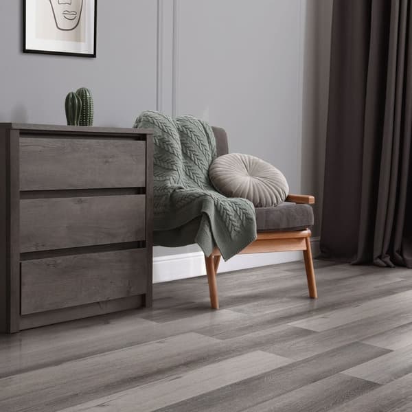 Deluxe självhäftande PVC-vinylgolv för 2,3 m² furugrå 2 mm tjock ML-Design