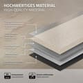 Miniatyrbillede 4 af 7: ML-Design Deluxe PVC-gulv, klikvinylplanker vinylgulv, 61cmx12,8cmx4,2mm, tykkelse 4,2mm, 4,68m²/60 planker, sildeben lys eg, brun, trælook,