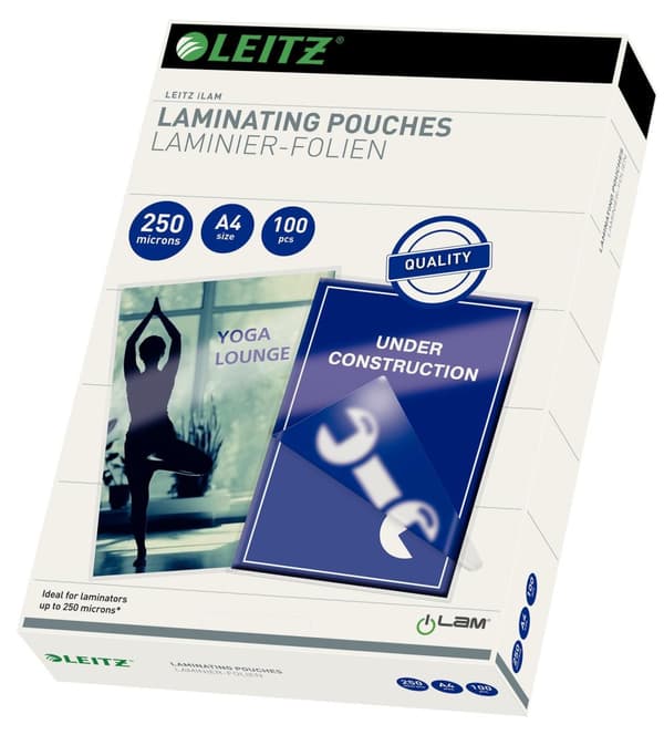 Laminat LEITZ A4 250mic klar 100/fp