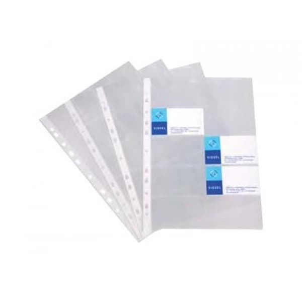 Perforerade fickor för visitkort - VIQUEL - A4 - Transparent - 10 fack - PP 100 m