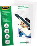 Miniatyrbild 6 av 7: Fellowes A4 Glossy 100 Micron Lamineringspåse - 100 st