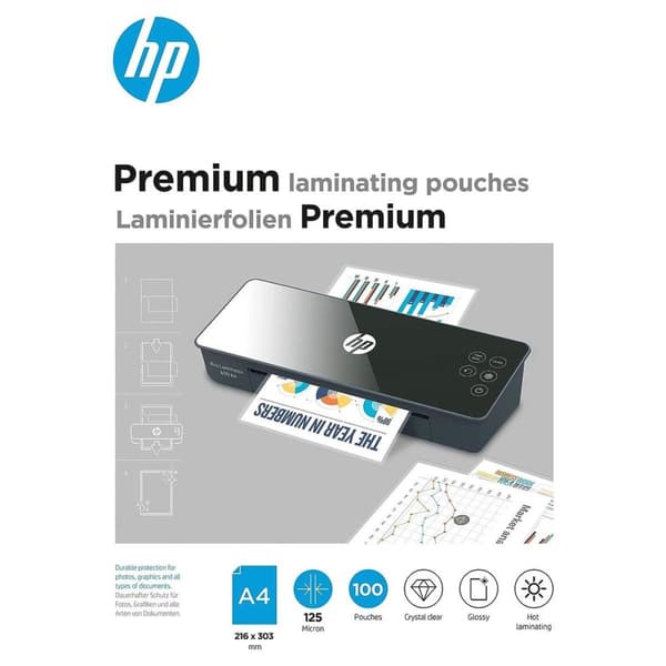 HP Premium lamineringsfilm A4 100 st.