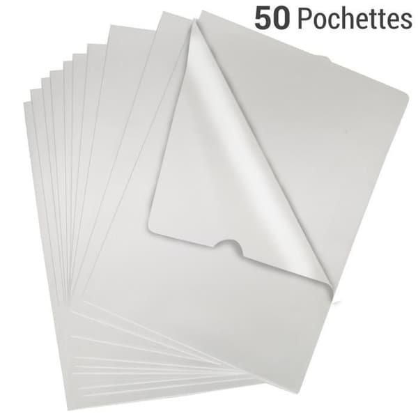 Transparenta myntfickor A4 - Waytex - 931308 - 90 mikron - Halvklibbig - Antistatik