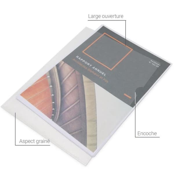 Transparenta myntfickor A4 - Waytex - 931308 - 90 mikron - Halvklibbig - Antistatik