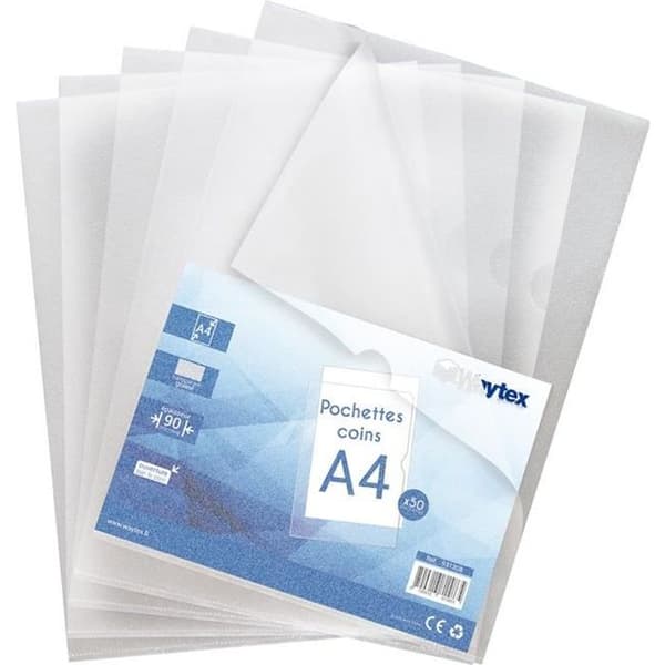 Transparenta myntfickor A4 - Waytex - 931308 - 90 mikron - Halvklibbig - Antistatik