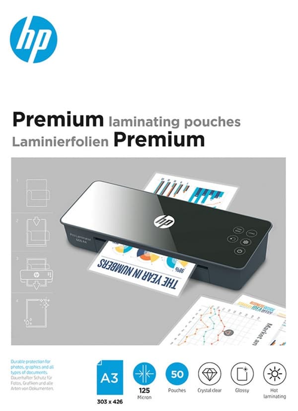 HP Premium lamineringsfilm A3 50 stk.