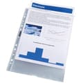 Miniatyrbild 2 av 2: Block med 50 perforerade transparenta plastfickor A4 Exacompta