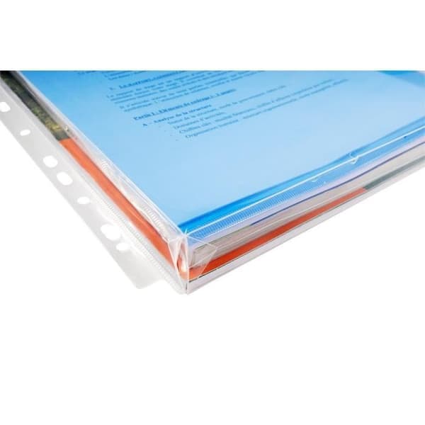 EXACOMPTA 10 Fickor med flik A4 PVC Hög kvalitet 20x100e