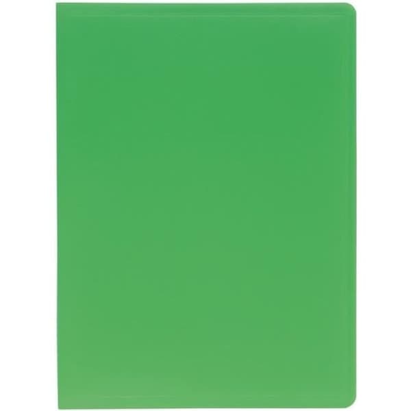 EXACOMPTA - Svetsat dokumentskydd - 21 x 29,7 - 60 visningar - Kornformade fickor - 3/10:e opak polypropen - Grön färg