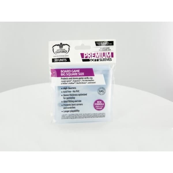 Skyddsfickor - Ultimate Guard - Premium Soft Sleeves - 50 enheter - Stor kvadrat - Blandet