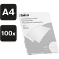 Miniatyrbild 2 av 2: A4 lamineringspåsar - IBICO Basics - Paket med 100 - Lätt - Blank - Transparent