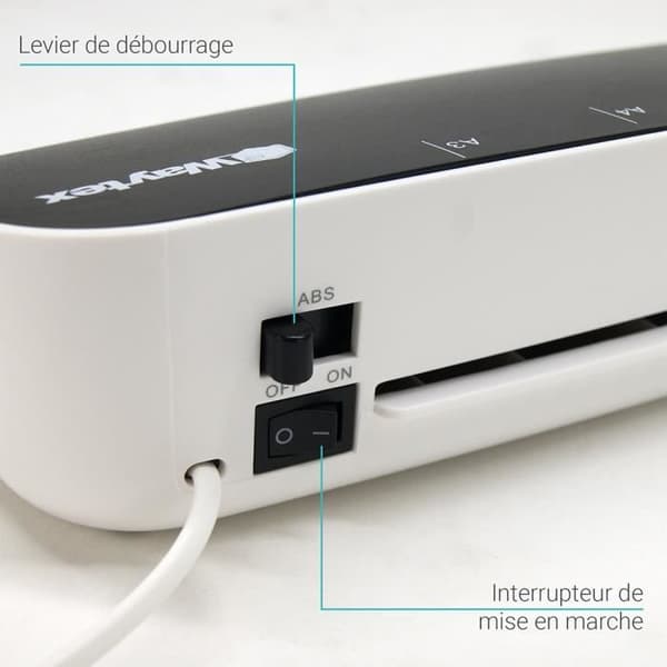 Kit för laminering A3 A4 - Pro - 250 mikron - 100 A3-fickor - 100 A4-fickor - Skärare och rundningsverktyg