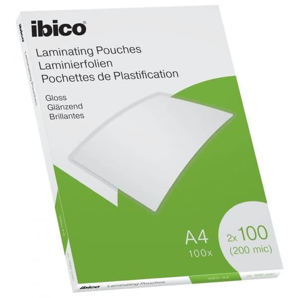Plastifieringsfickor - INGA NAMN - A4 - 200 mikrometer - Blanka - 100 enheter