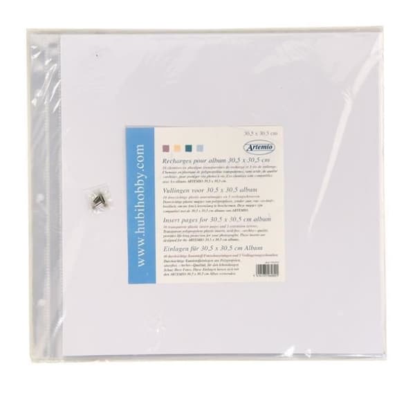 Plastpåsar - ARTEMIO - 10 påsar - Transparent - 30,5x30,5 cm - Syrafri