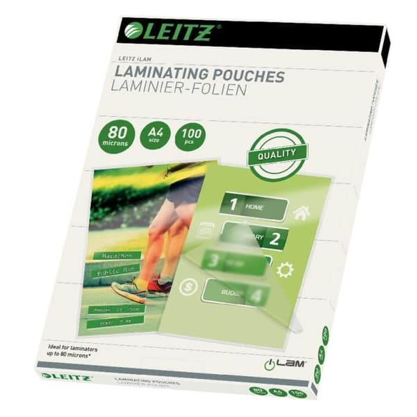Leitz iLAM-påsar för varmlaminering, A4, 80 mikron