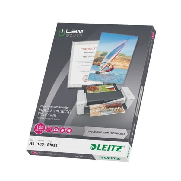 Lamineringspåsar - LEITZ - ILAM 125 mikron A4 - Patenterat UDT-system - 100 st