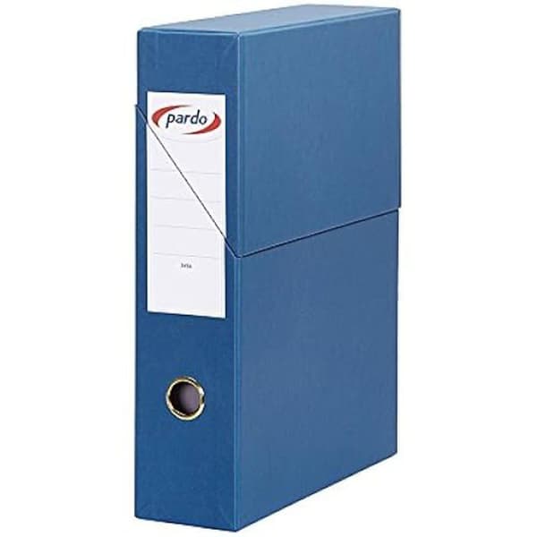 Filbox - PARDO - 879507 - 80 mm - Färg blå - Kompakt med lock