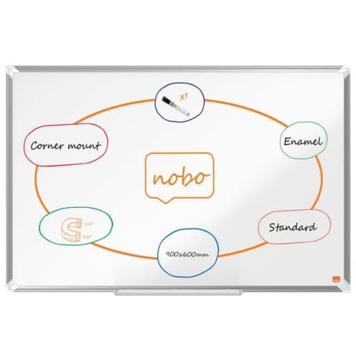 Whiteboard NOBO premium emalj 90x60cm