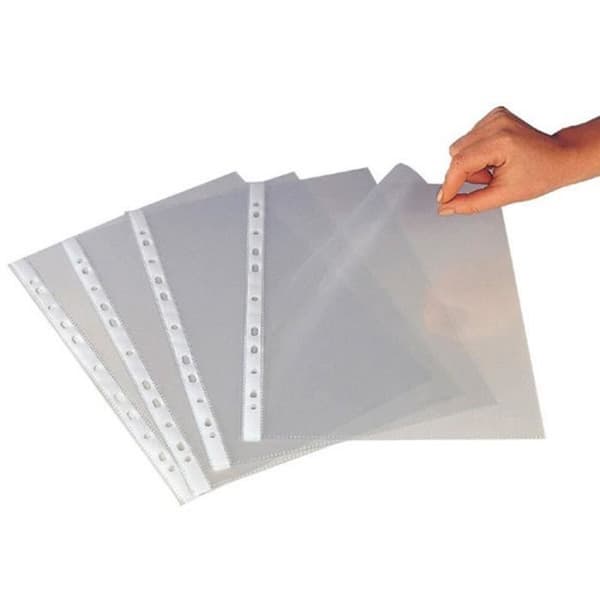 Pochette - Q-CONNECT - A4 - Transparent - Antistatisk - Förpackning med 100 enheter
