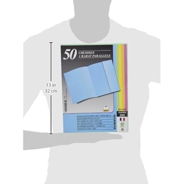 Fickmappar - EXACOMPTA - Rainex 430 VP - Paket om 50 - 250 gram - Grön färg