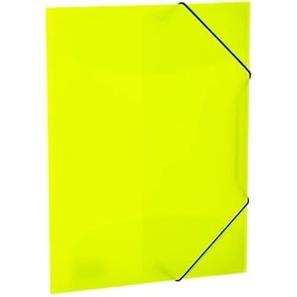 A4 dokumentportfölj - HERMA - 19655 - Fluorescerande gul - Robust plast - Tvättbar och hållbar