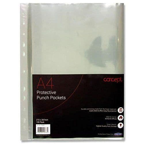 Premier Stationery Premier papeterie 45-nbspMicron Perforerad mapp (pack om 100) - P2793632