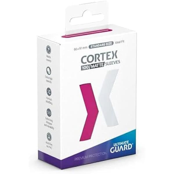 Ultimate Guard Cortex Mattfickade Sleeves Standard Size (100) (66 x 91 mm), färg: rosa