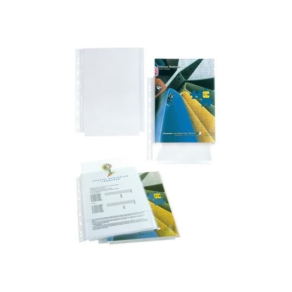 SEI ATLA GS A4 expanderbar hålficka för 250 ark transparent (pack med 10)