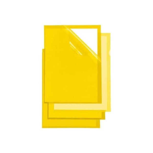 SEI POLI 150 FÄRG Hörnficka A4 gul (pack om 25)