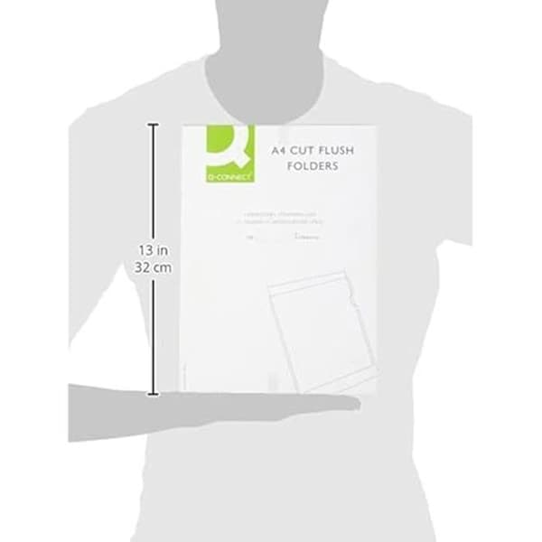 A4 genomskinliga fickor - Q-CONNECT - Paket med 100 - Diverse färger - Plast - Blandat