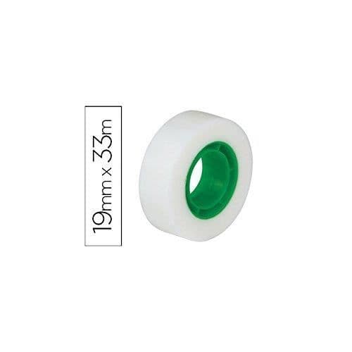 Q-Connect Osynligt Ekonomiskt Klisterfilm Band 8 Rulle 19mm x 33m Plast Assorterade - 39375