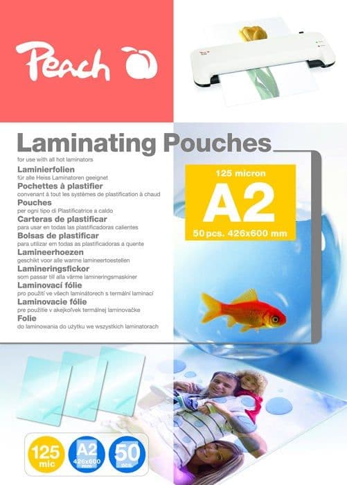 Plast för Peach-laminator