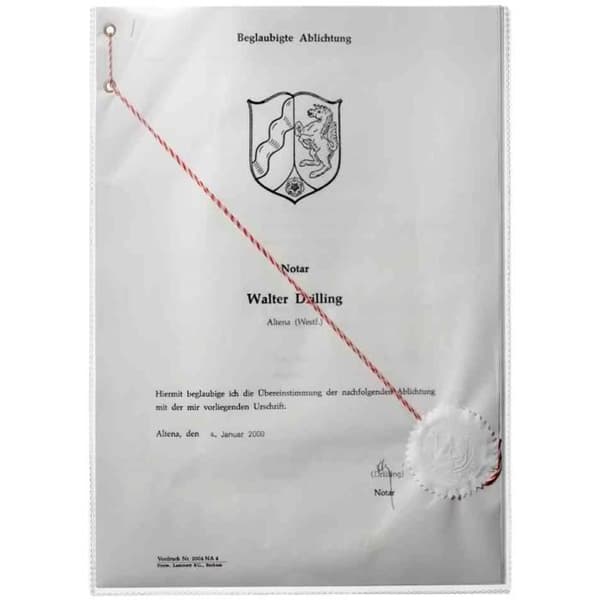Skyddsficka - Hållbar - PP - A4 - Transparent - Rivtålig
