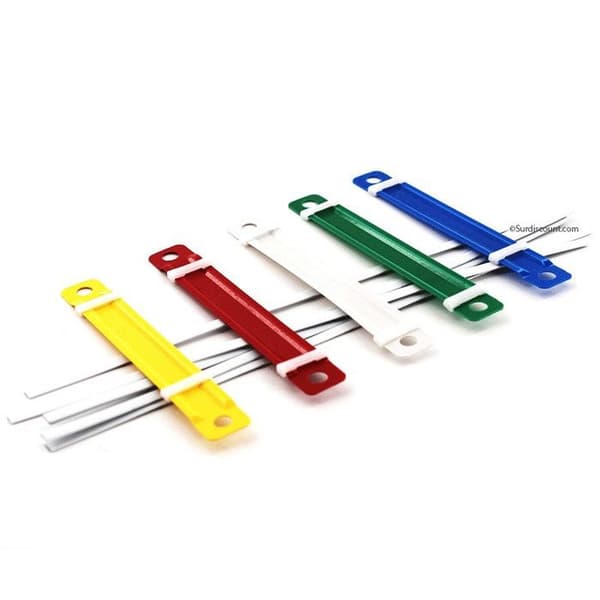 Plastikbindare i assorterade färger 90 x 12 mm - Förpackning med 50 enheter - Apli