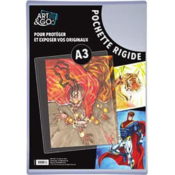 ART & GO A3 styv plastskyddsfodral