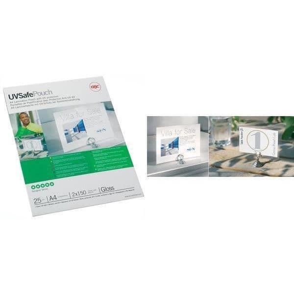 UVSafePouch lamineringspåsar, A4-storlek