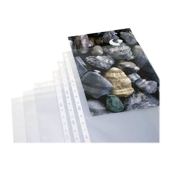 Grafoplas Perforerad ficka Folio transparent