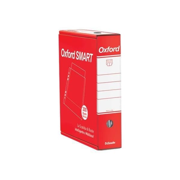 Esselte Oxford SMART Stansad ficka 220 x 300 mm transparent (pack om 300)-391098500