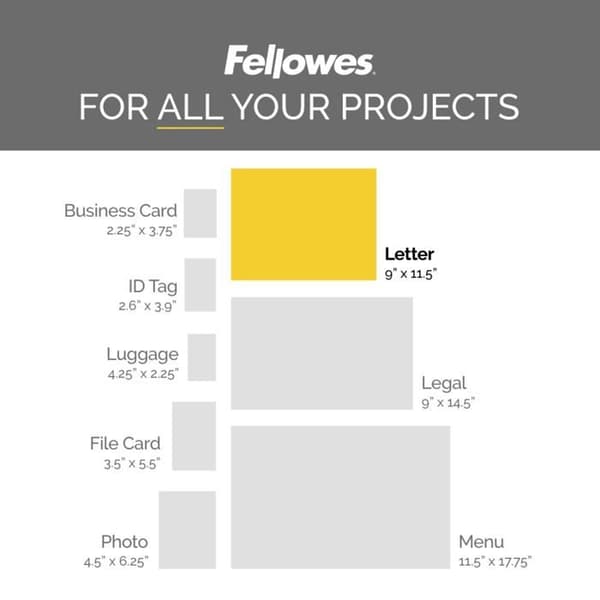 Fellowes plastfolie - 5743601